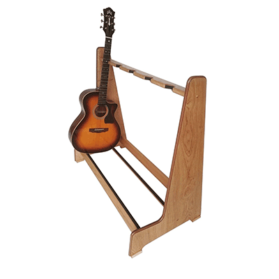 Solid Oak Multi Wooden guitar stand for 2, 3, 4, 5 or 6 guitars